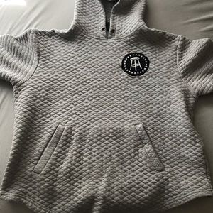 Grey Premium Quilted Hoodie - Barstool Sports
